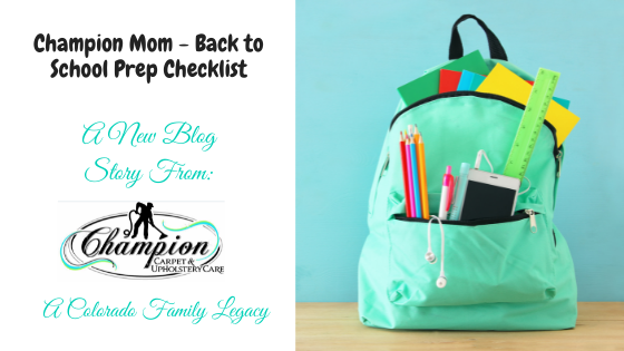 Champion Mom - Back to School Prep Checklist