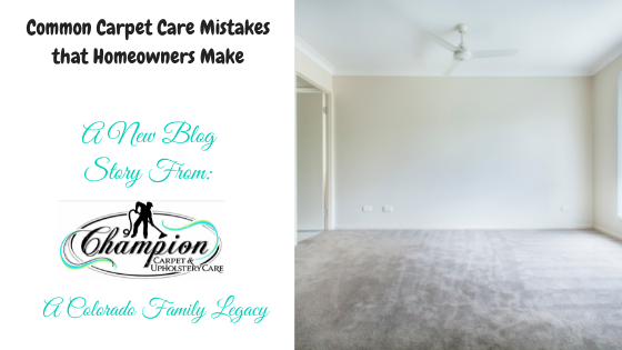 Common Carpet Care Mistakes that Homeowners Make
