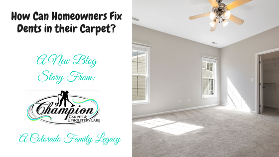 How Can Homeowners Fix Dents in their Carpet?