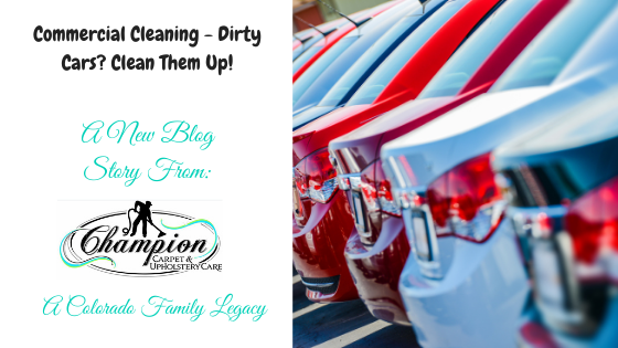 Commercial Cleaning - Dirty Cars? Clean Them Up!
